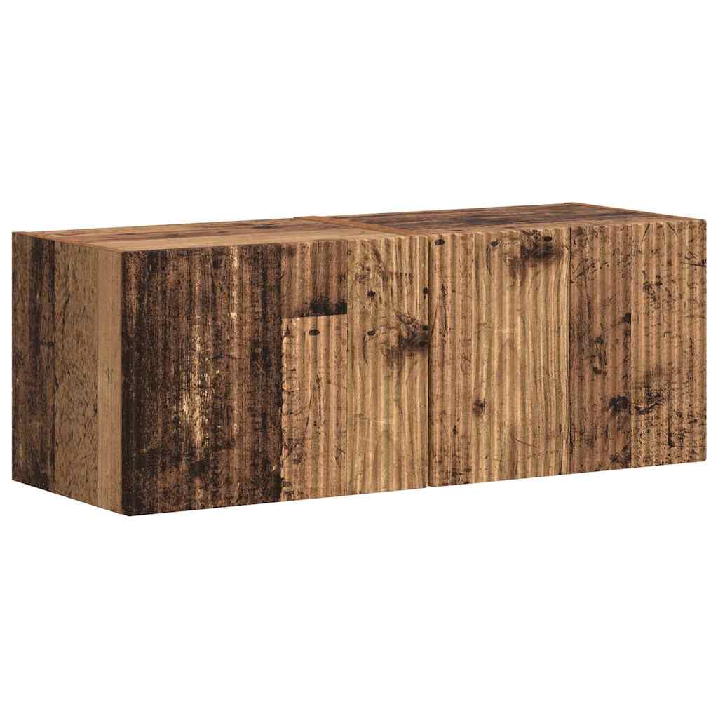 TV-Wandschrank 2 pcs Altholz 39 x 31 x 29,5 cm Holzwerkstoff