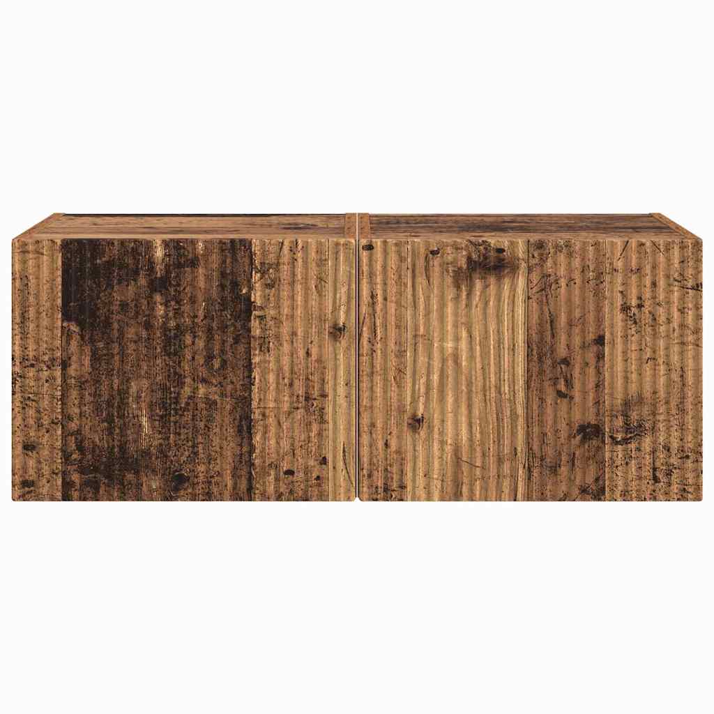 TV-Wandschrank 2 pcs Altholz 39 x 31 x 29,5 cm Holzwerkstoff