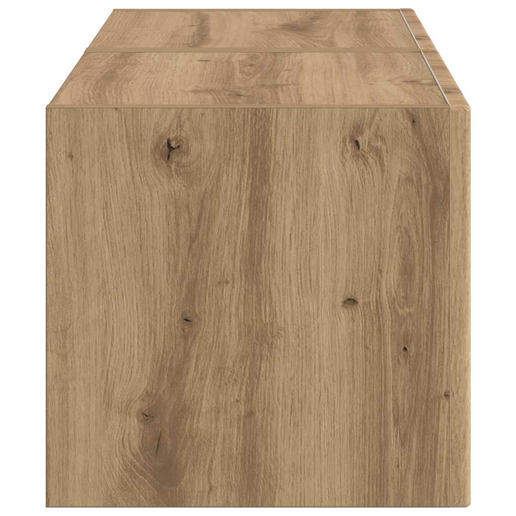 TV-Wandschrank 2 pcs Kunsthandwerk Eiche 39 x 31 x 29,5 cm