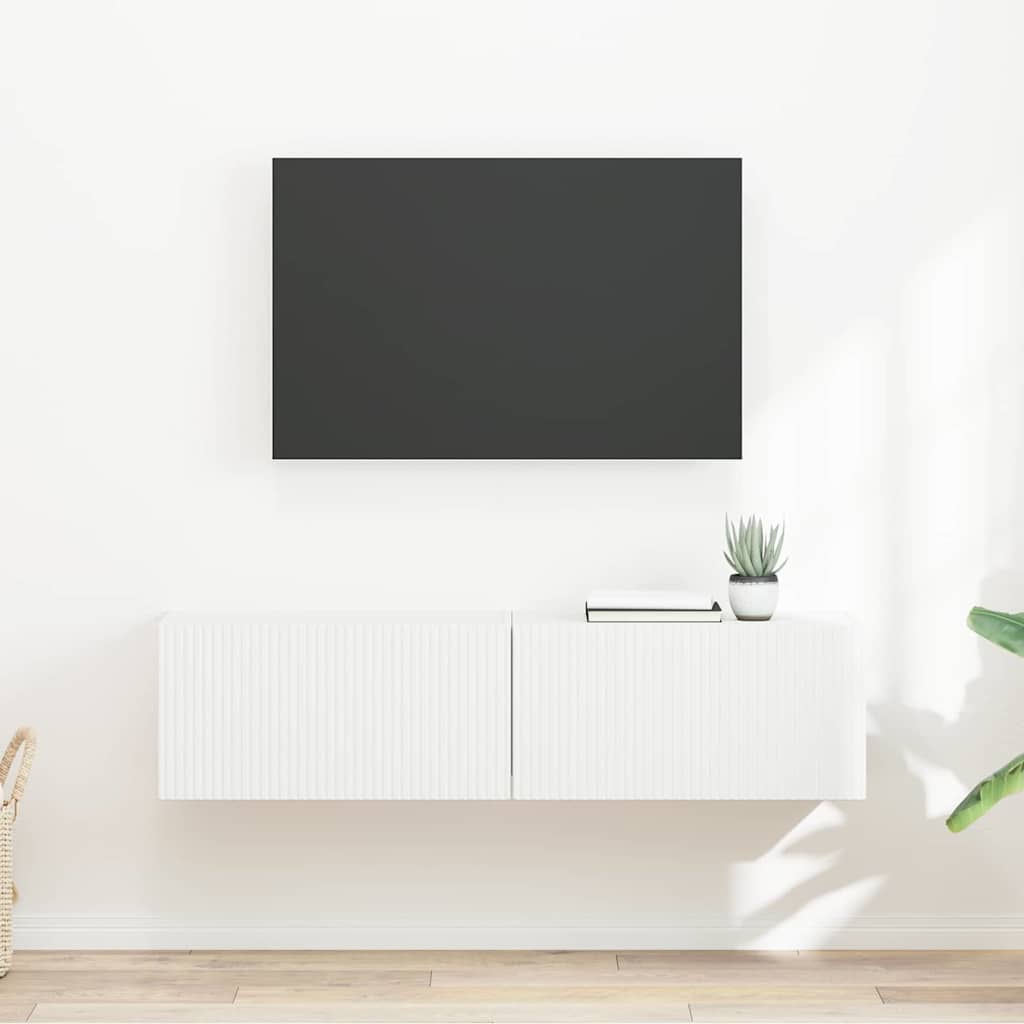 TV-Wandschrank 2 pcs Weiß 60 x 31 x 29,5 cm Holzwerkstoff