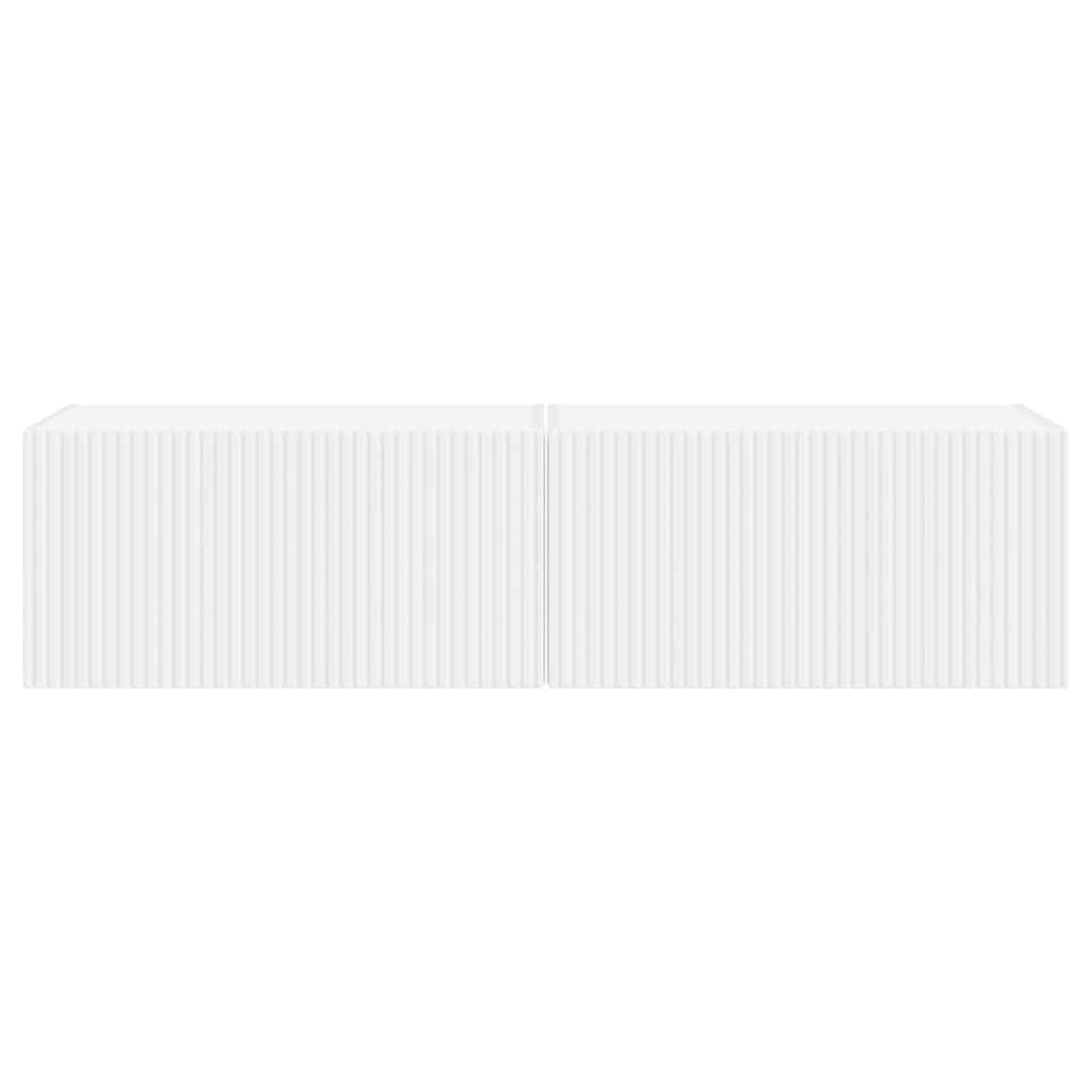 TV-Wandschrank 2 pcs Weiß 60 x 31 x 29,5 cm Holzwerkstoff