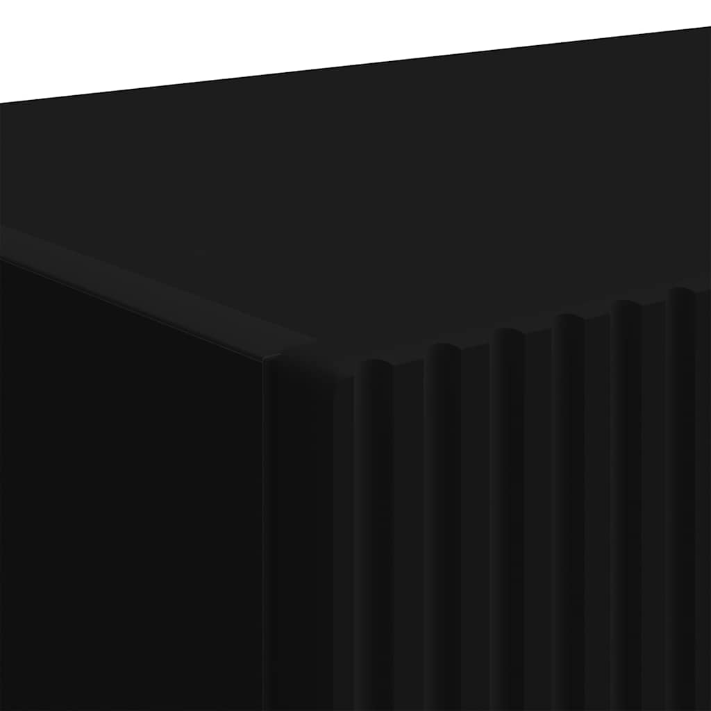 TV-Wandschrank 2 pcs Schwarz 60 x 31 x 29,5 cm Holzwerkstoff