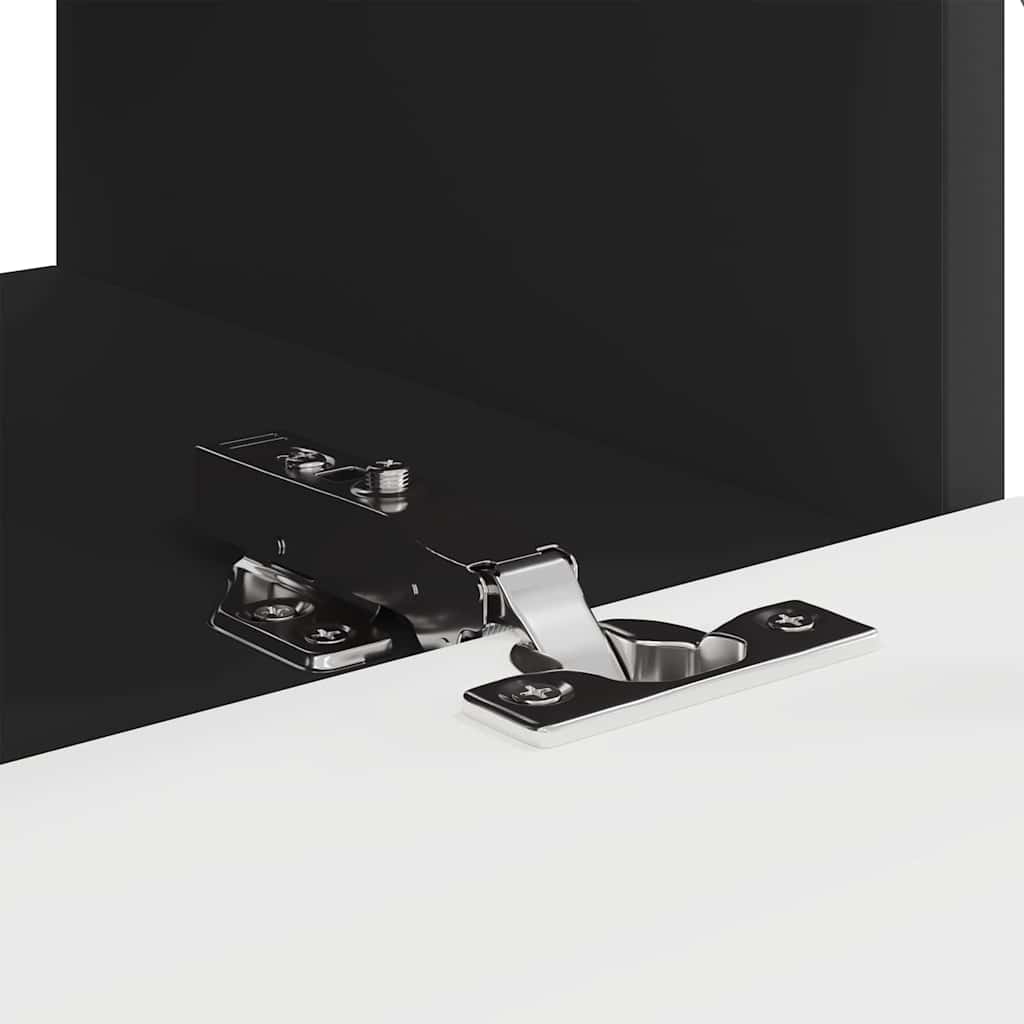 TV-Wandschrank 2 pcs Schwarz 60 x 31 x 29,5 cm Holzwerkstoff