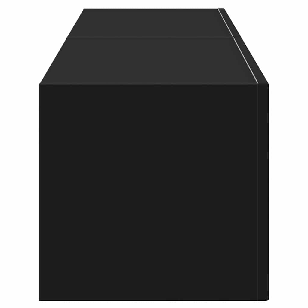 TV-Wandschrank 2 pcs Schwarz 60 x 31 x 29,5 cm Holzwerkstoff