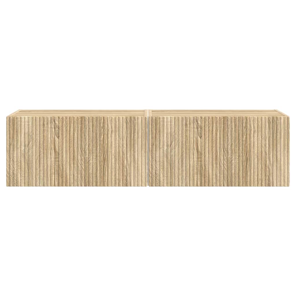 TV-Wandschrank 2 pcs Sonoma 60 x 31 x 29,5 cm Holzwerkstoff