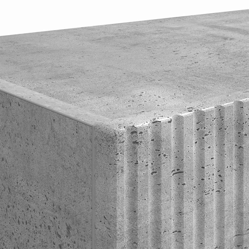TV-Wandschrank 2 pcs Beton 60 x 31 x 29,5 cm Holzwerkstoff