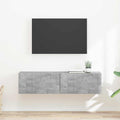 TV-Wandschrank 2 pcs Beton 60 x 31 x 29,5 cm Holzwerkstoff