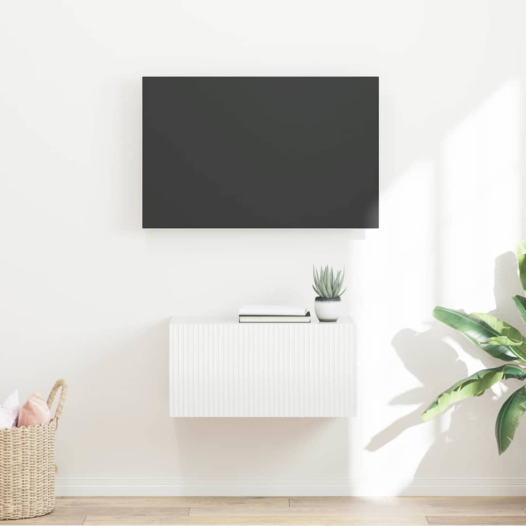 TV-Wandschrank Glänzend Weiß 60 x 31 x 29,5 cm Holzwerkstoff