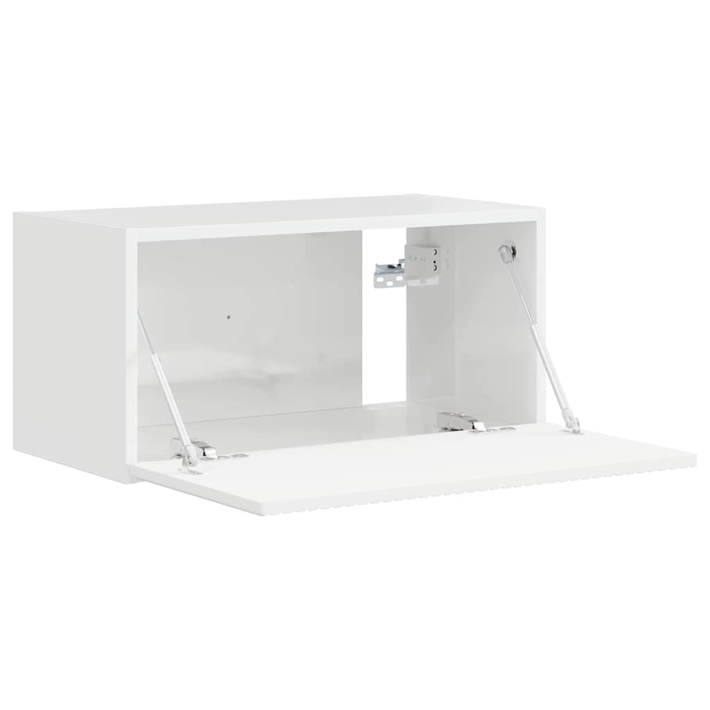 TV-Wandschrank Glänzend Weiß 60 x 31 x 29,5 cm Holzwerkstoff
