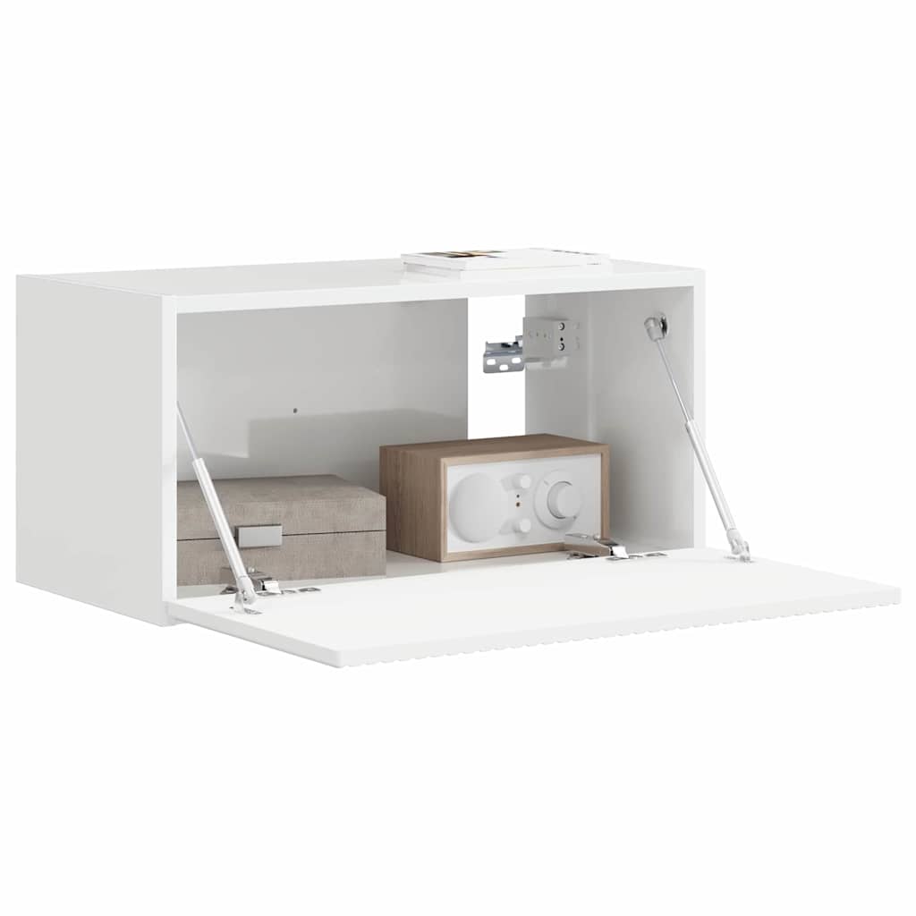 TV-Wandschrank Glänzend Weiß 60 x 31 x 29,5 cm Holzwerkstoff