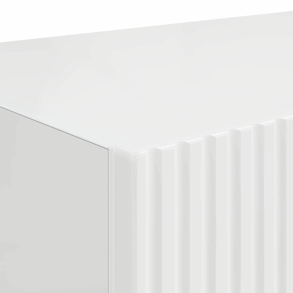 TV-Wandschrank 2 pcs Glänzend Weiß 60 x 31 x 29,5 cm