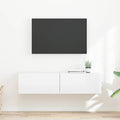 TV-Wandschrank 2 pcs Glänzend Weiß 60 x 31 x 29,5 cm
