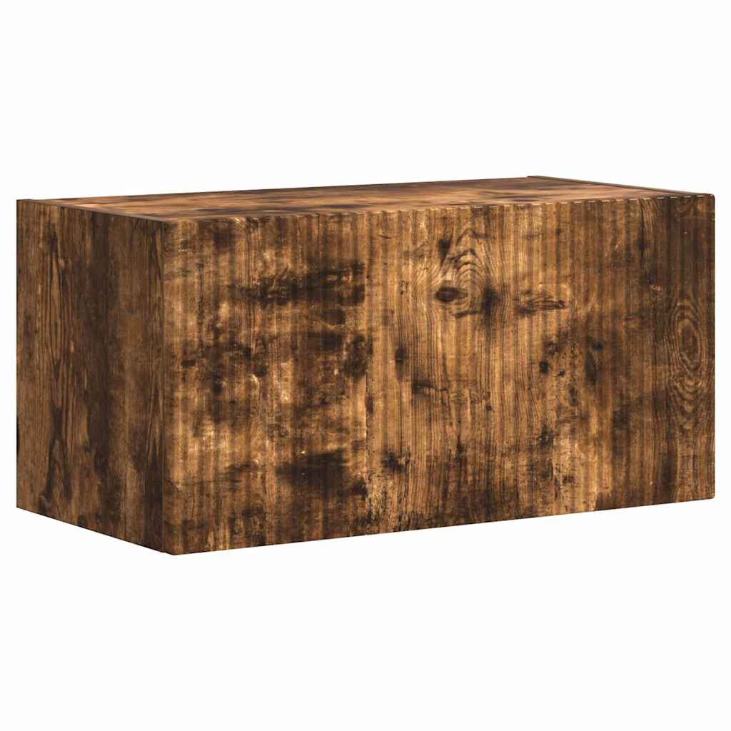 TV-Wandschrank Wandmontiert Geräucherte Eiche 60 x 31 x 29,5 cm