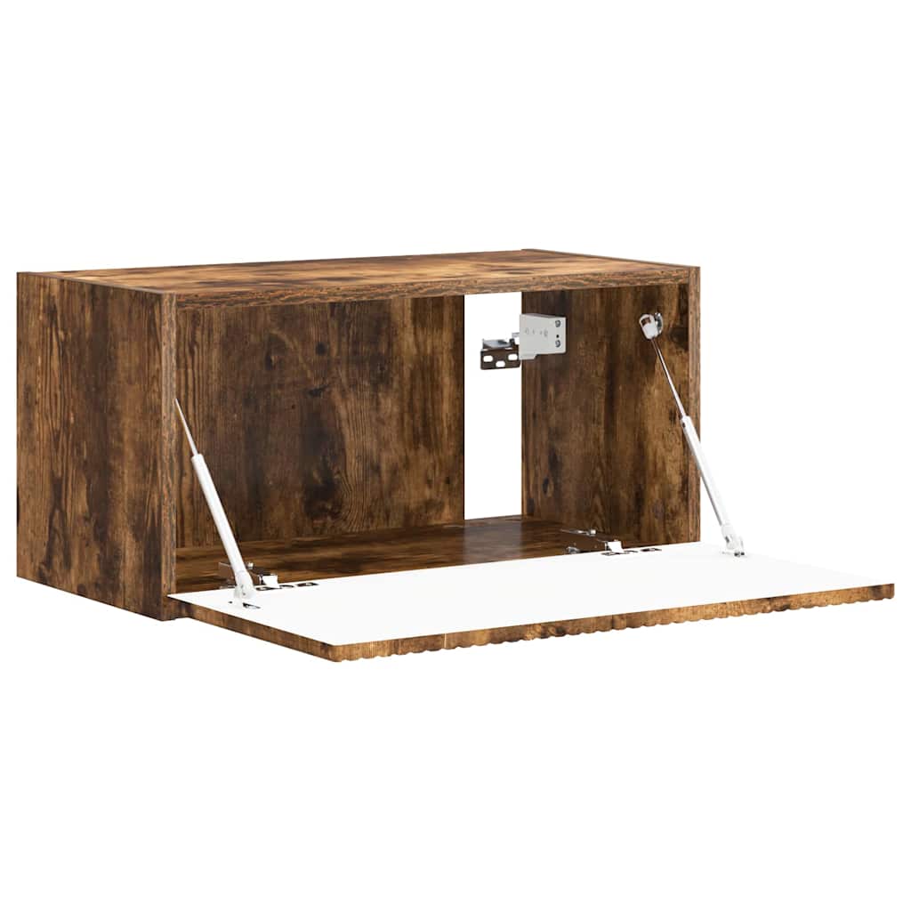 TV-Wandschrank Wandmontiert Geräucherte Eiche 60 x 31 x 29,5 cm