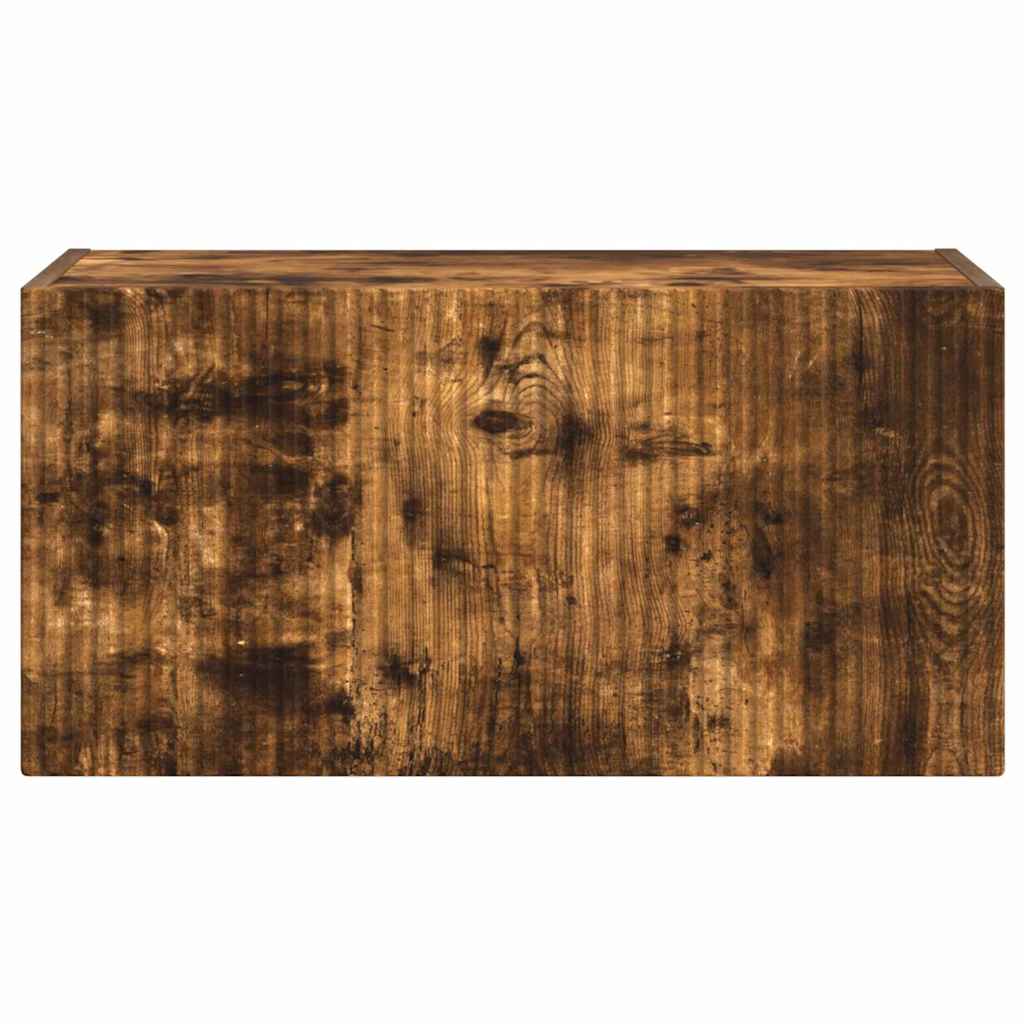 TV-Wandschrank Wandmontiert Geräucherte Eiche 60 x 31 x 29,5 cm