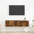 TV-Wandschrank 2 pcs Geräucherte Eiche 60 x 31 x 29,5 cm