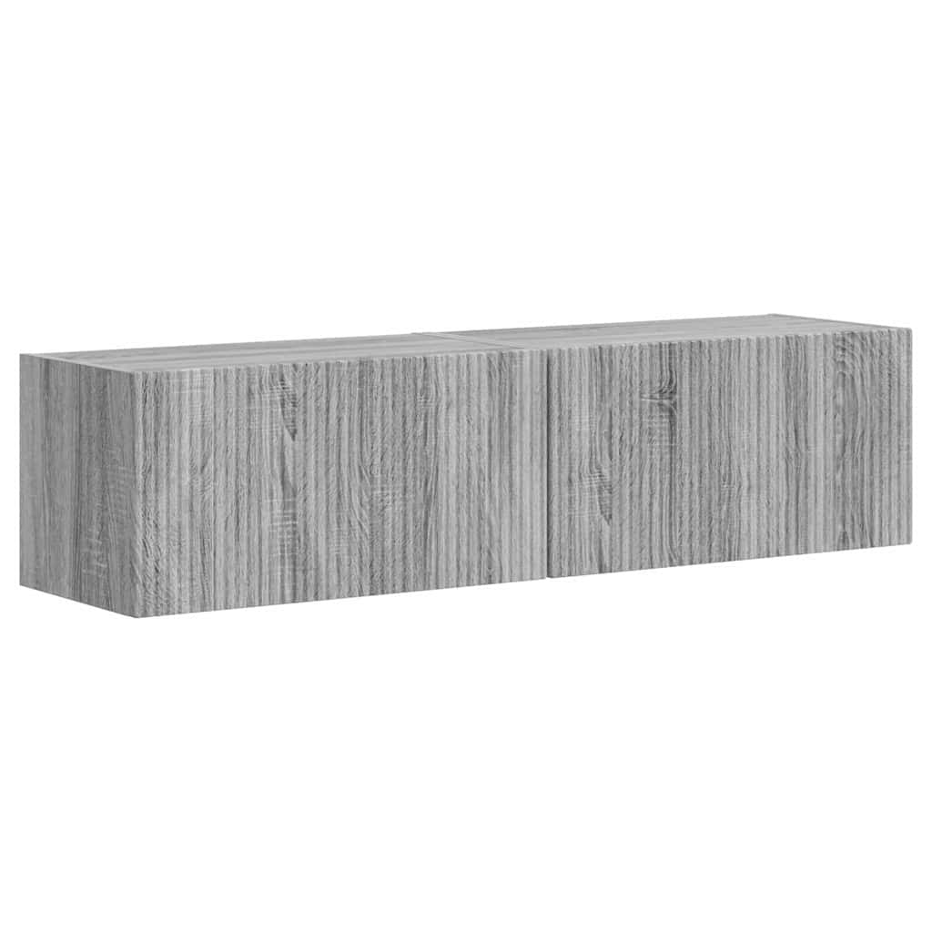 TV-Wandschrank 2 pcs Graues Sonoma 60 x 31 x 29,5 cm