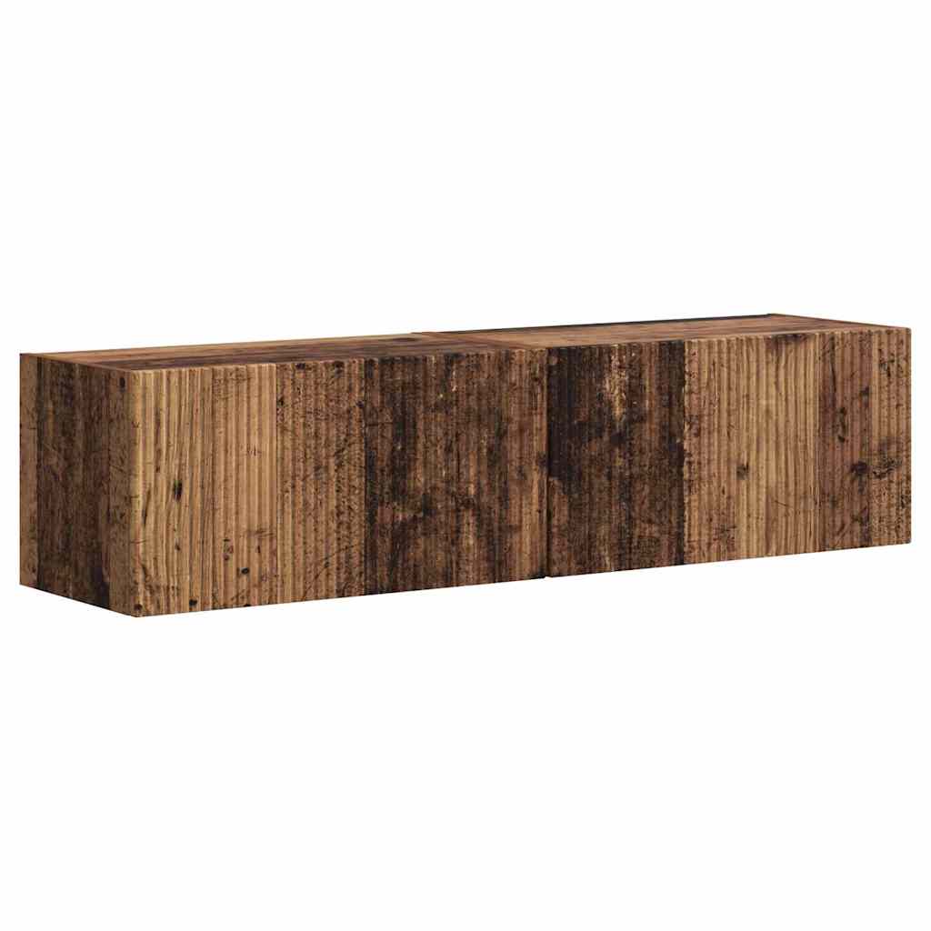TV-Wandschrank 2 pcs Altholz 60 x 31 x 29,5 cm Holzwerkstoff