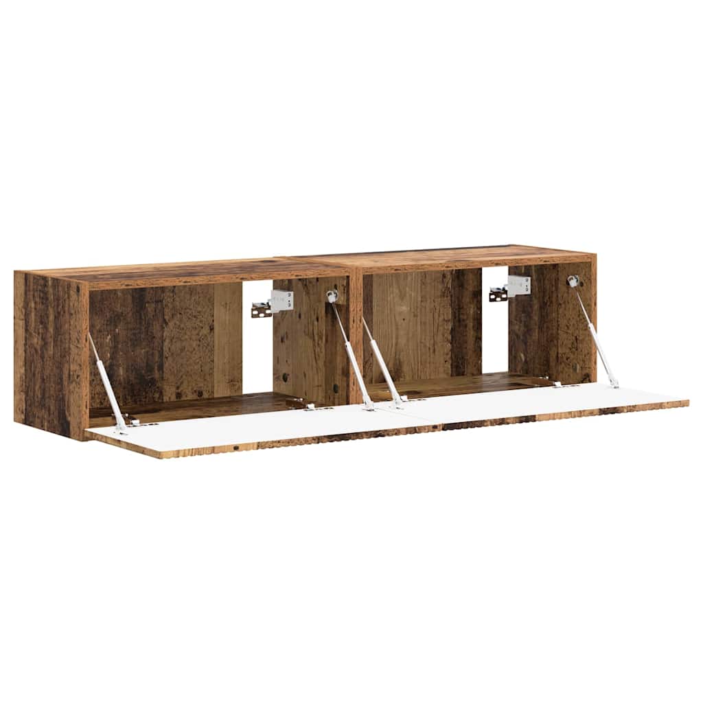 TV-Wandschrank 2 pcs Altholz 60 x 31 x 29,5 cm Holzwerkstoff