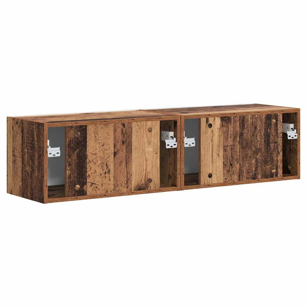 TV-Wandschrank 2 pcs Altholz 60 x 31 x 29,5 cm Holzwerkstoff