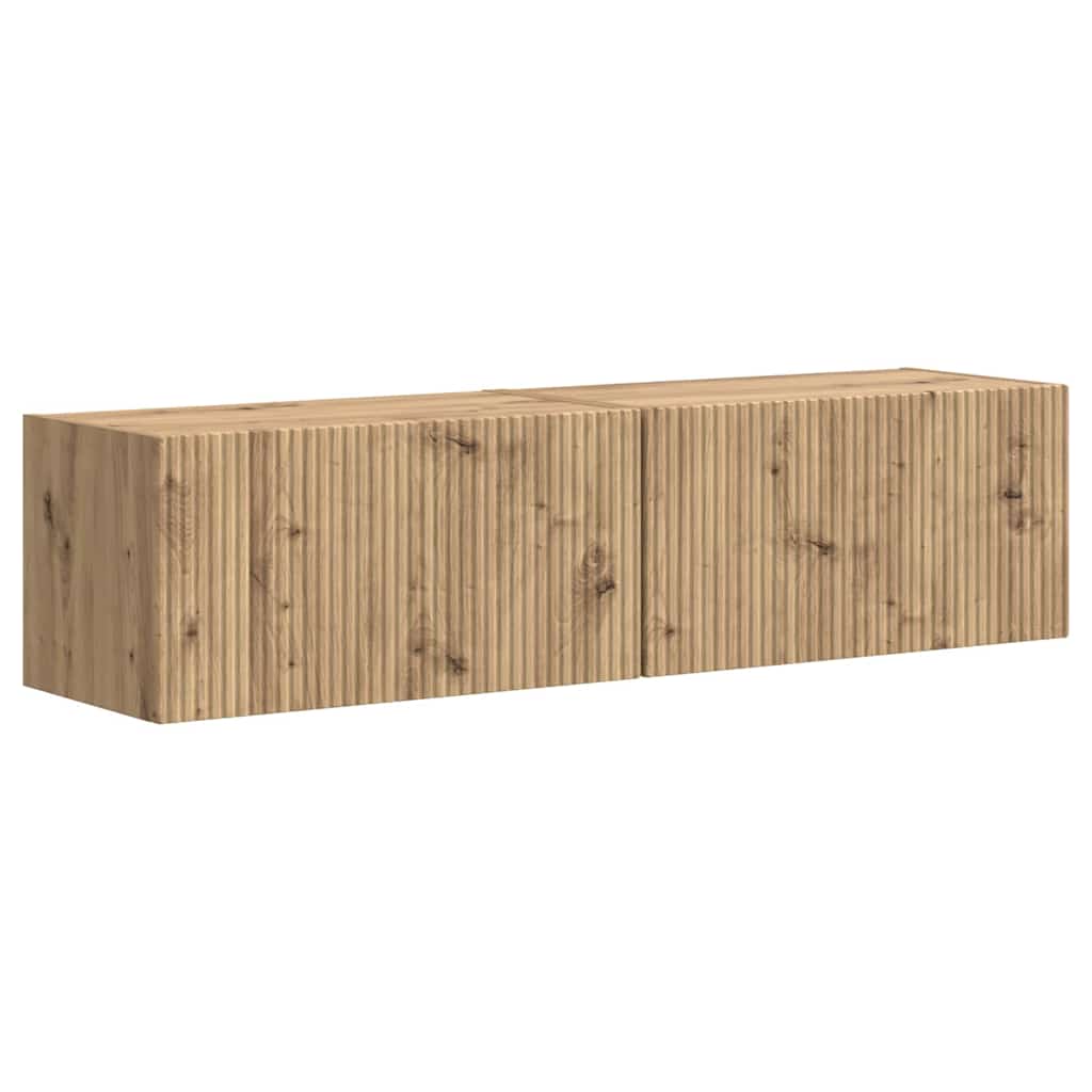 TV-Wandschrank 2 pcs Kunsthandwerk Eiche 60 x 31 x 29,5 cm