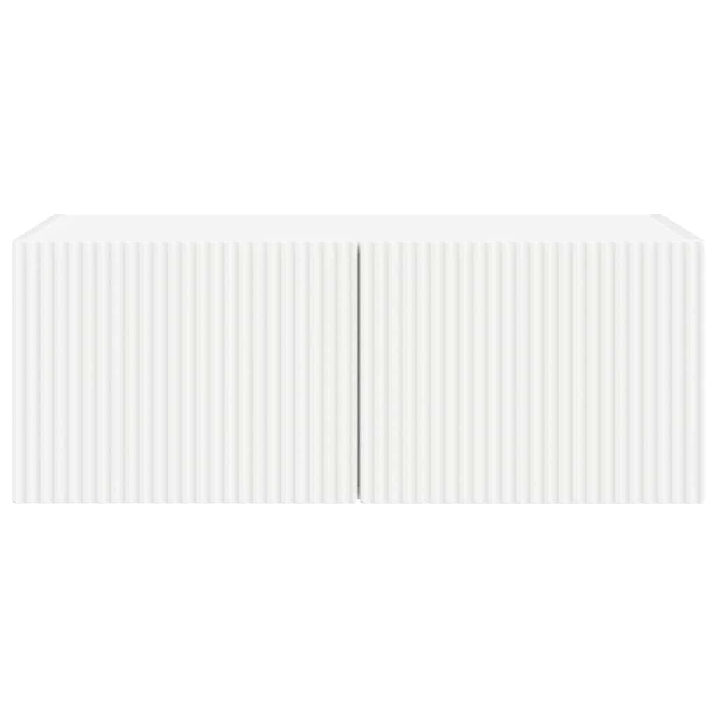 TV-Wandschrank Weiß 78,5 x 31 x 29,5 cm Holzwerkstoff