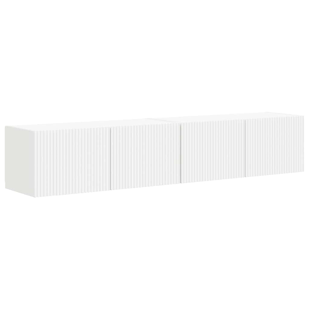 TV-Wandschrank 2 pcs Weiß 78,5 x 31 x 29,5 cm Holzwerkstoff