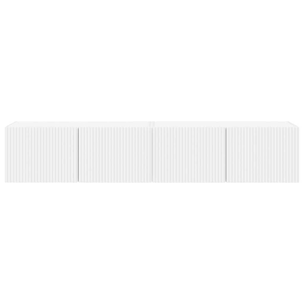 TV-Wandschrank 2 pcs Weiß 78,5 x 31 x 29,5 cm Holzwerkstoff