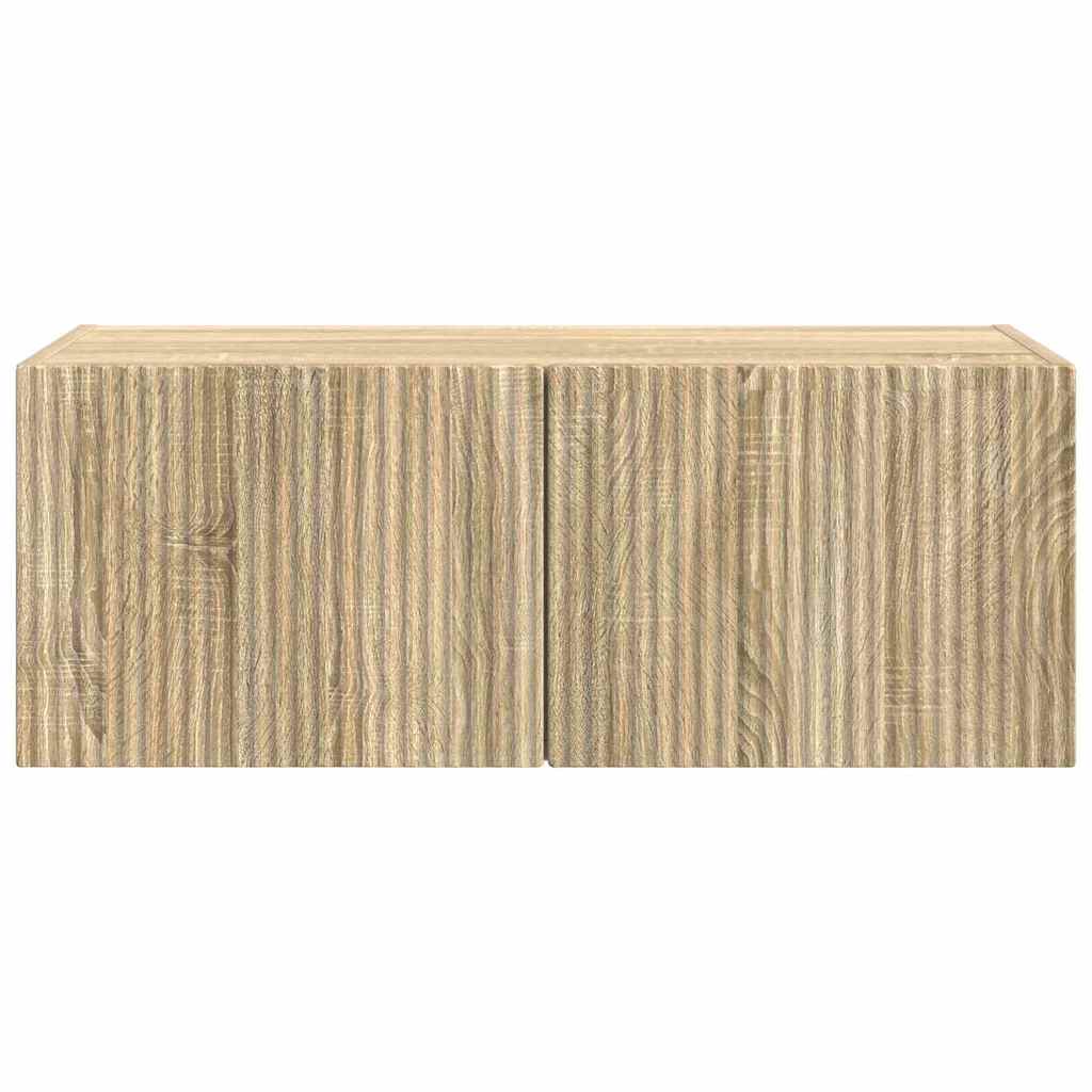 TV-Wandschrank Sonoma 78,5 x 31 x 29,5 cm Holzwerkstoff