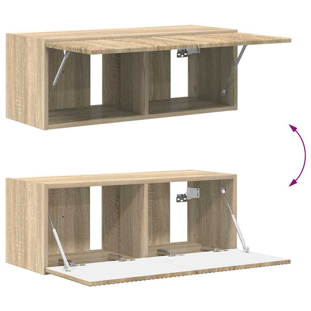 TV-Wandschrank Sonoma 78,5 x 31 x 29,5 cm Holzwerkstoff
