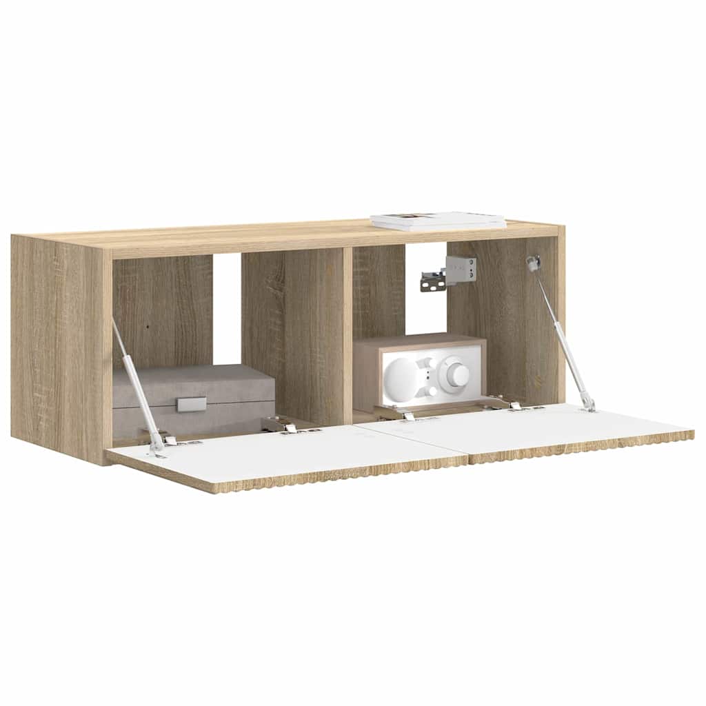 TV-Wandschrank Sonoma 78,5 x 31 x 29,5 cm Holzwerkstoff