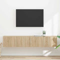 TV-Wandschrank 2 pcs Sonoma 78,5 x 31 x 29,5 cm Holzwerkstoff