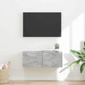 TV-Wandschrank Beton 78,5 x 31 x 29,5 cm Holzwerkstoff