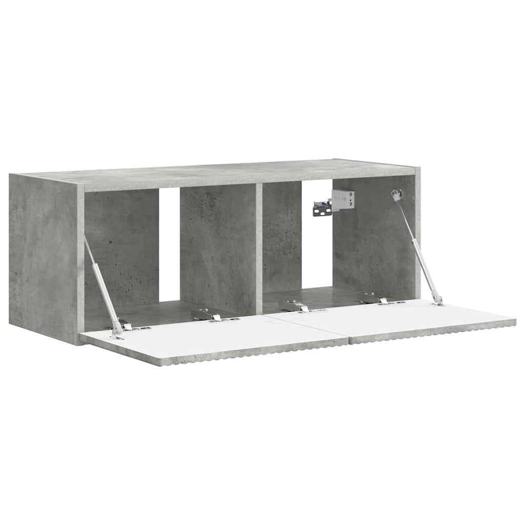 TV-Wandschrank Beton 78,5 x 31 x 29,5 cm Holzwerkstoff