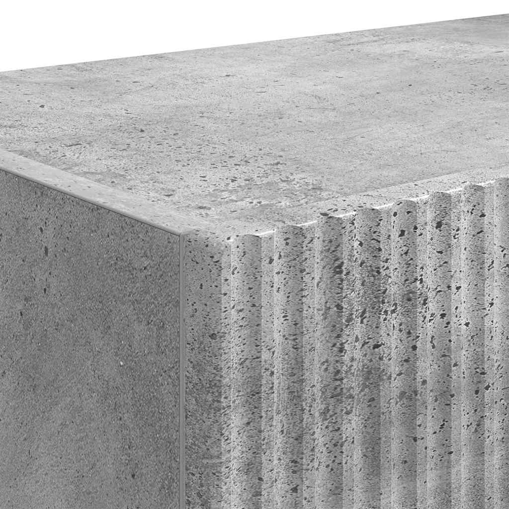 TV-Wandschrank 2 pcs Beton 78,5 x 31 x 29,5 cm Holzwerkstoff