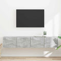 TV-Wandschrank 2 pcs Beton 78,5 x 31 x 29,5 cm Holzwerkstoff