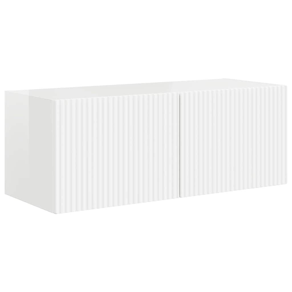 TV-Wandschrank Glänzend Weiß 78,5 x 31 x 29,5 cm Holzwerkstoff