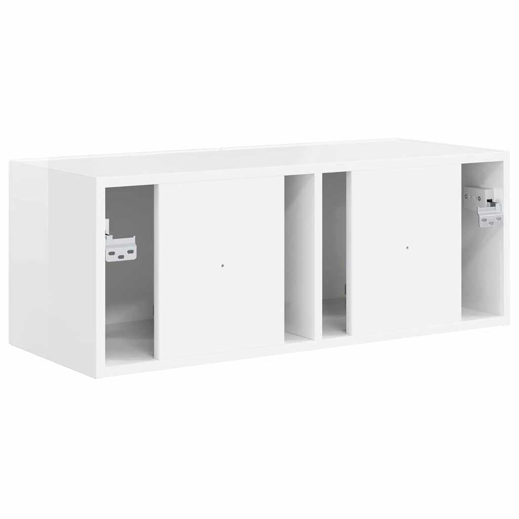 TV-Wandschrank Glänzend Weiß 78,5 x 31 x 29,5 cm Holzwerkstoff