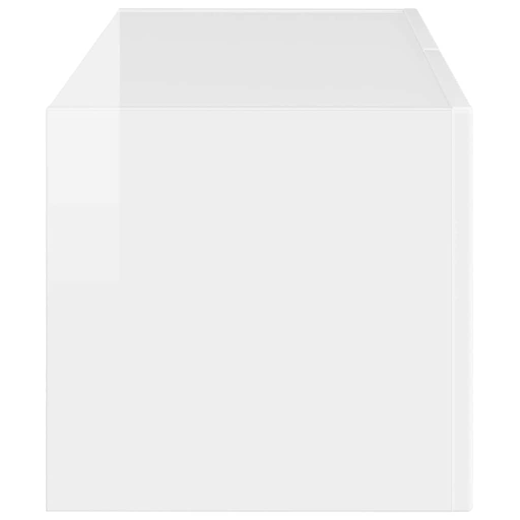 TV-Wandschrank Glänzend Weiß 78,5 x 31 x 29,5 cm Holzwerkstoff