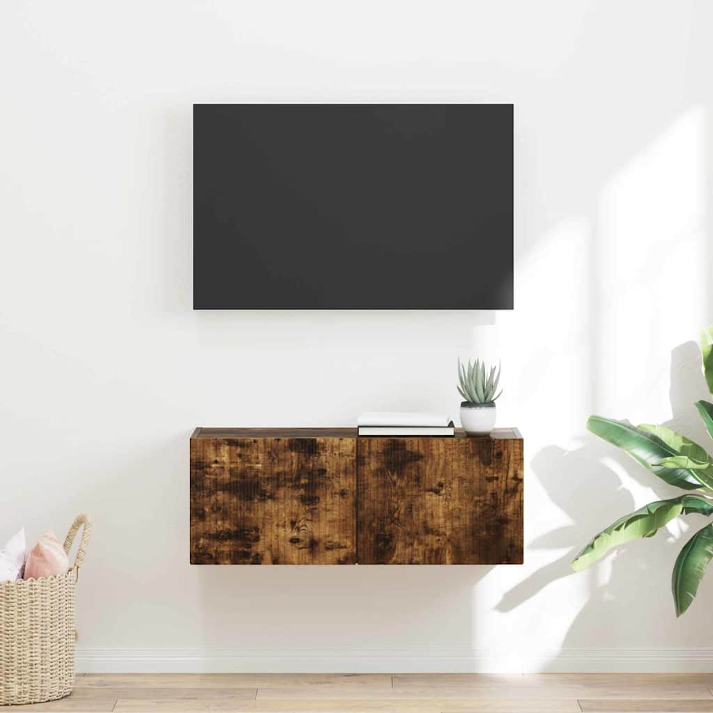 TV-Wandschrank Geräucherte Eiche 78,5 x 31 x 29,5 cm