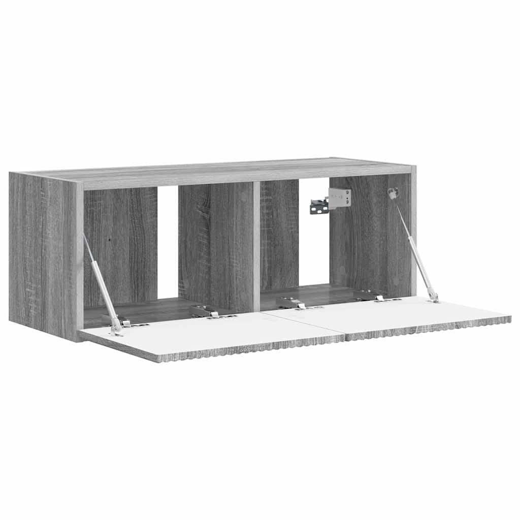 TV-Wandschrank Graues Sonoma 78,5 x 31 x 29,5 cm Holzwerkstoff