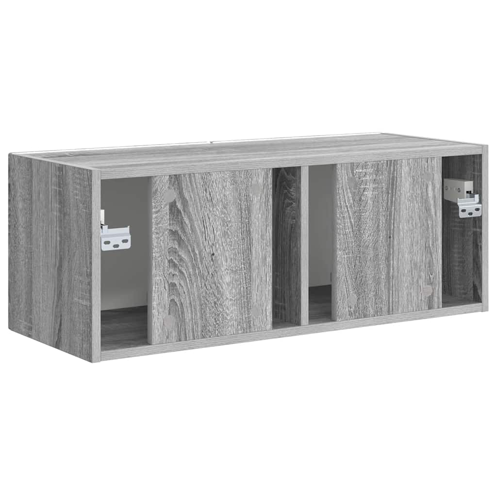 TV-Wandschrank Graues Sonoma 78,5 x 31 x 29,5 cm Holzwerkstoff