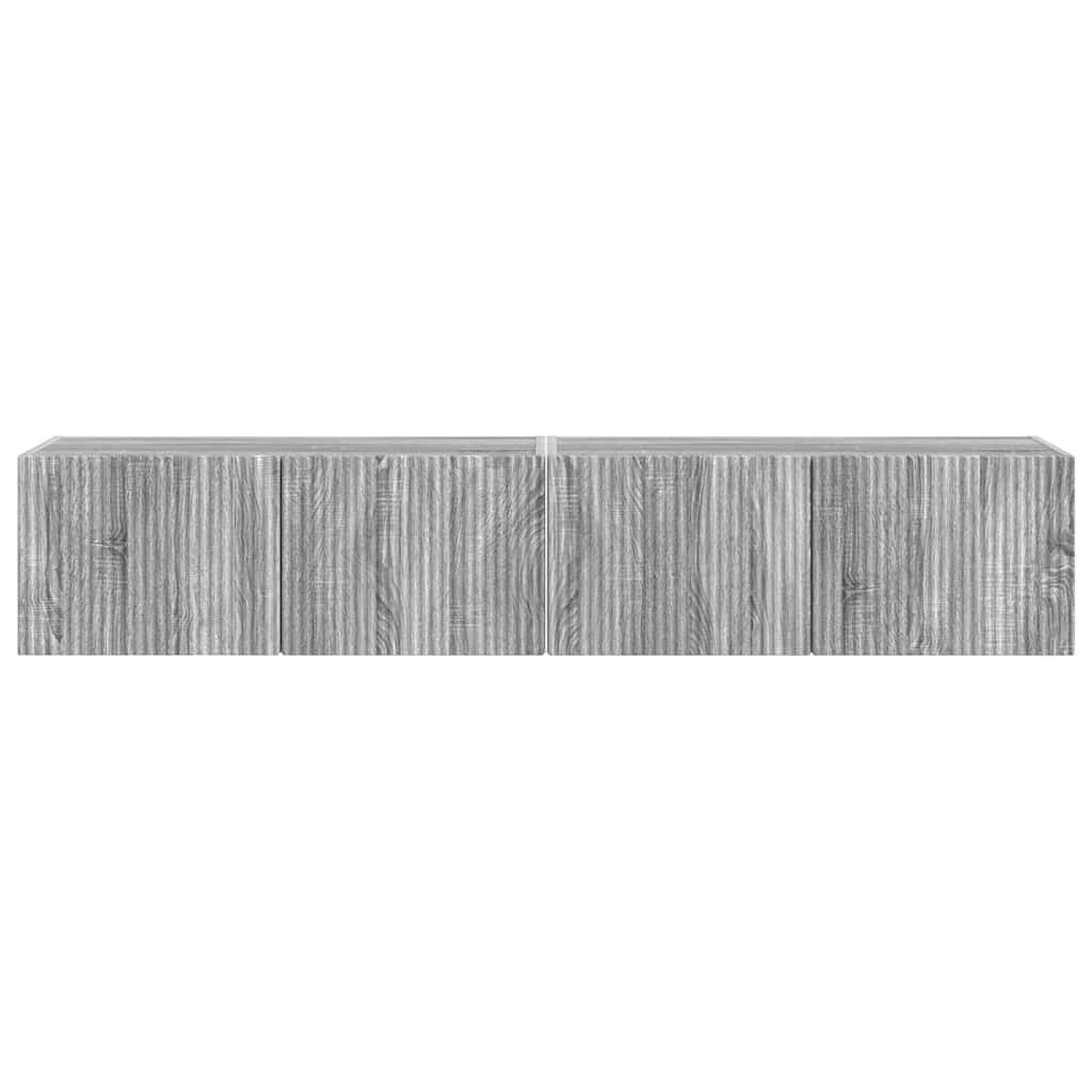 TV-Wandschrank 2 pcs Graues Sonoma 78,5 x 31 x 29,5 cm