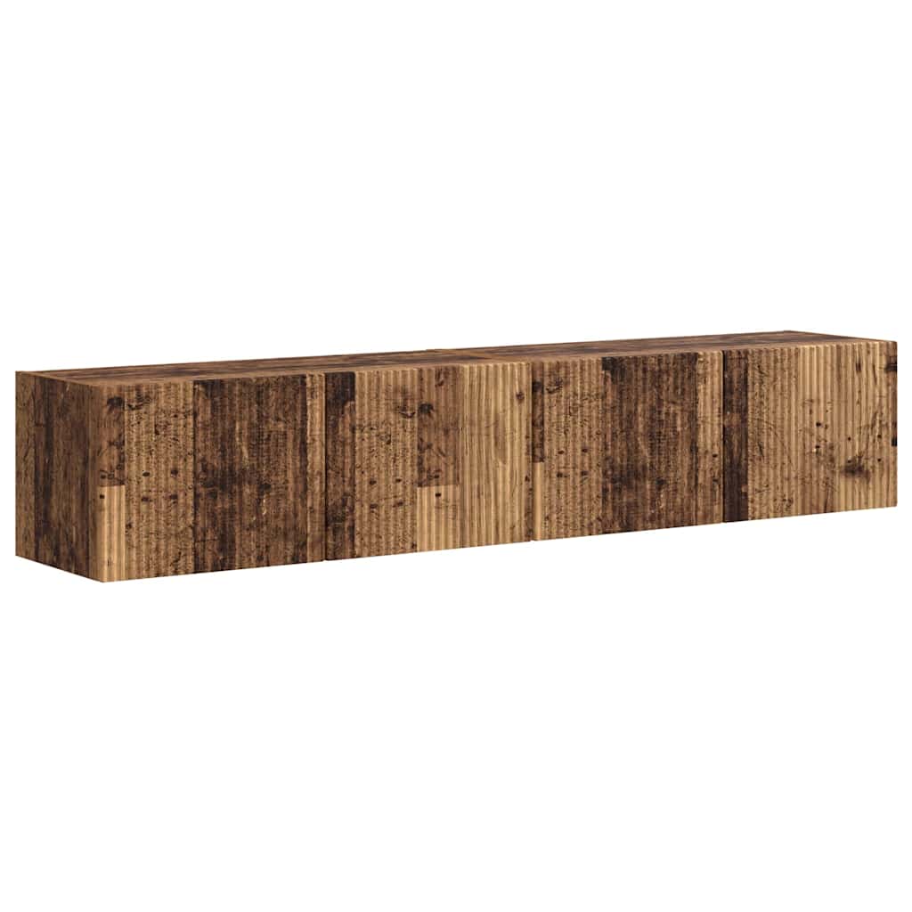 TV-Wandschrank 2 pcs Altholz 78,5 x 31 x 29,5 cm Holzwerkstoff