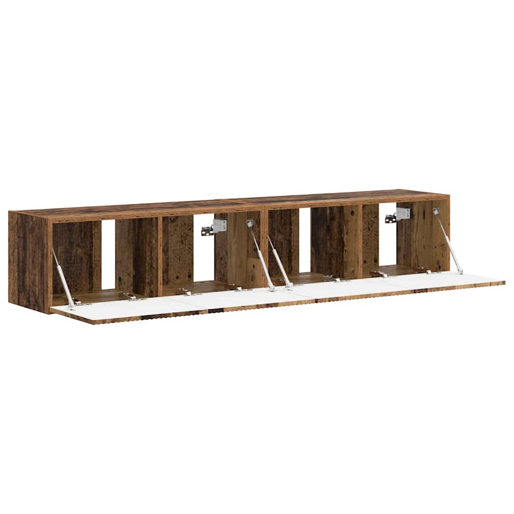 TV-Wandschrank 2 pcs Altholz 78,5 x 31 x 29,5 cm Holzwerkstoff