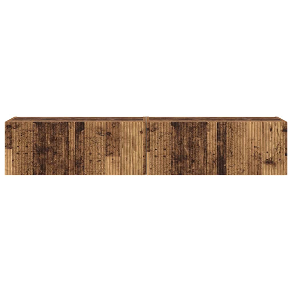 TV-Wandschrank 2 pcs Altholz 78,5 x 31 x 29,5 cm Holzwerkstoff