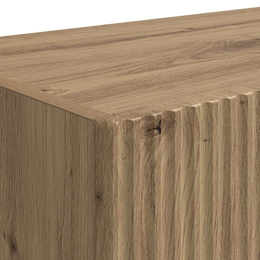 TV-Wandschrank 2 pcs Kunsthandwerk Eiche 78,5 x 31 x 29,5 cm