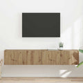 TV-Wandschrank 2 pcs Kunsthandwerk Eiche 78,5 x 31 x 29,5 cm