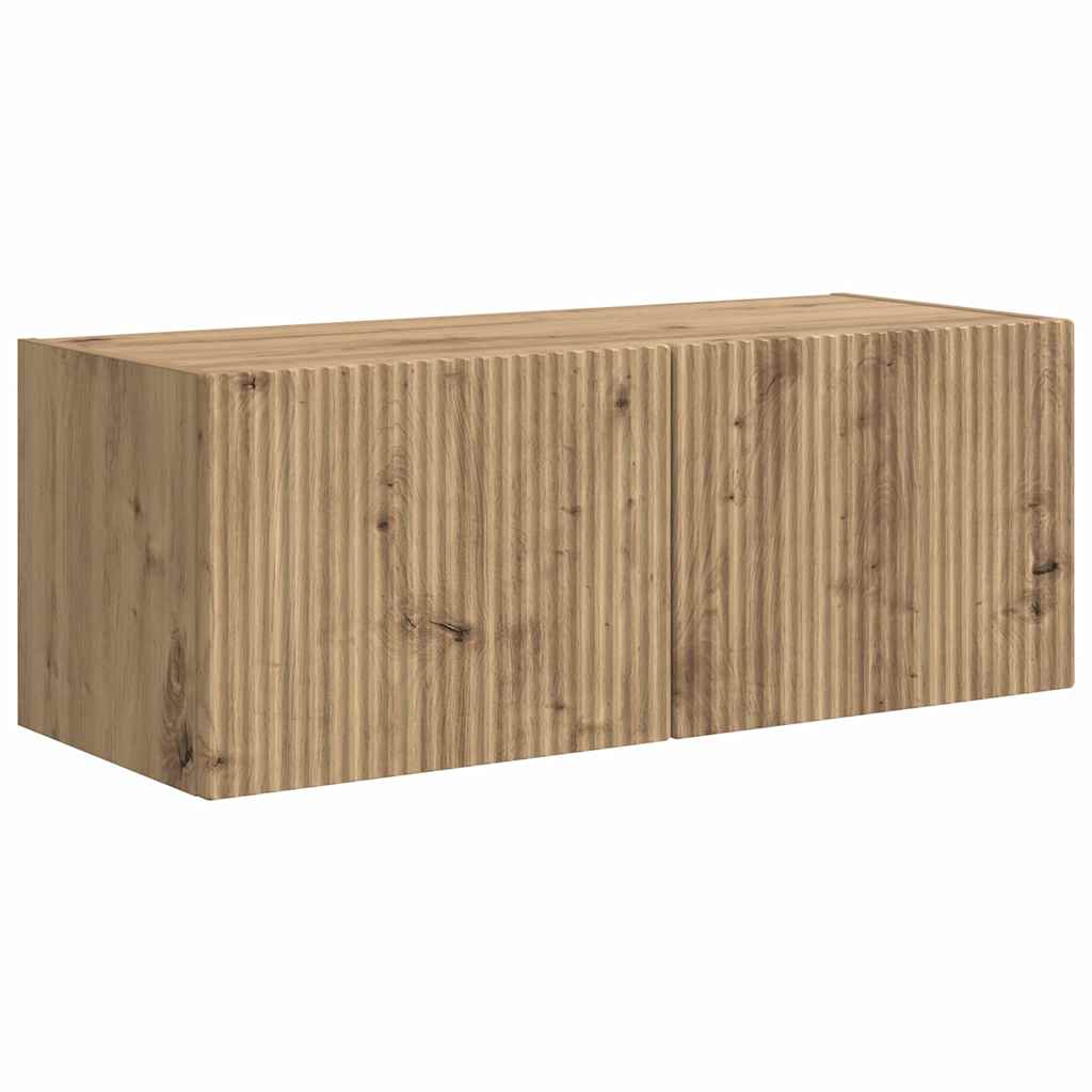 TV-Wandschrank 2 pcs Kunsthandwerk Eiche 78,5 x 31 x 29,5 cm