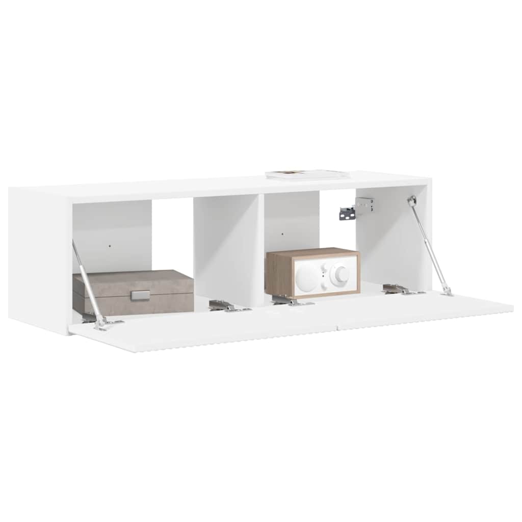 TV-Wandschrank Weiß 98 x 31 x 29,5 cm Holzwerkstoff